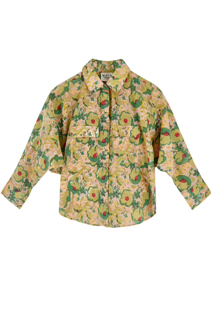 Mirth Kyoto blouse in Rose Bloom