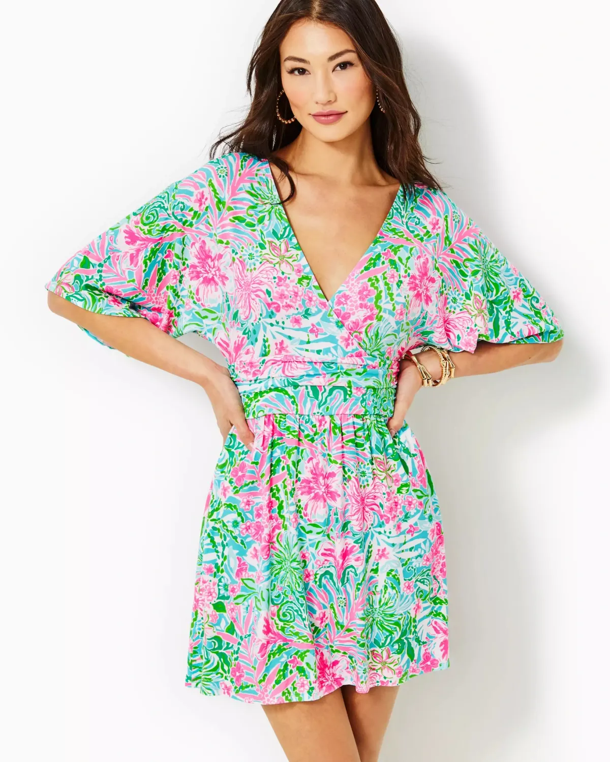 LILLY PULITZER PARIGI SKORT ROMPER AMALFI BLUE LEAF IT WILD
