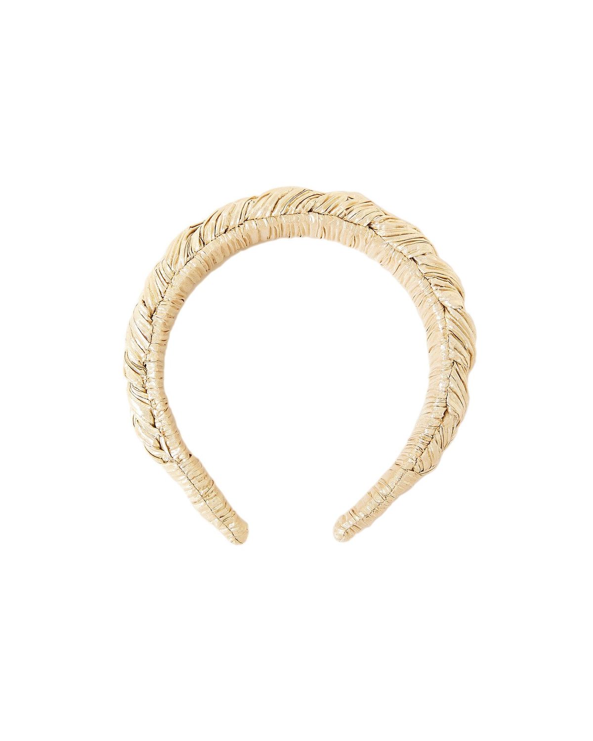 LOEFFLER RANDALL LILAC GOLD BRAIDED HEADBAND