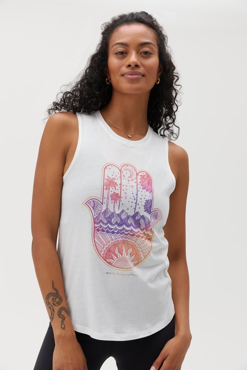 Spiritual Gangster hamsa muscle tank