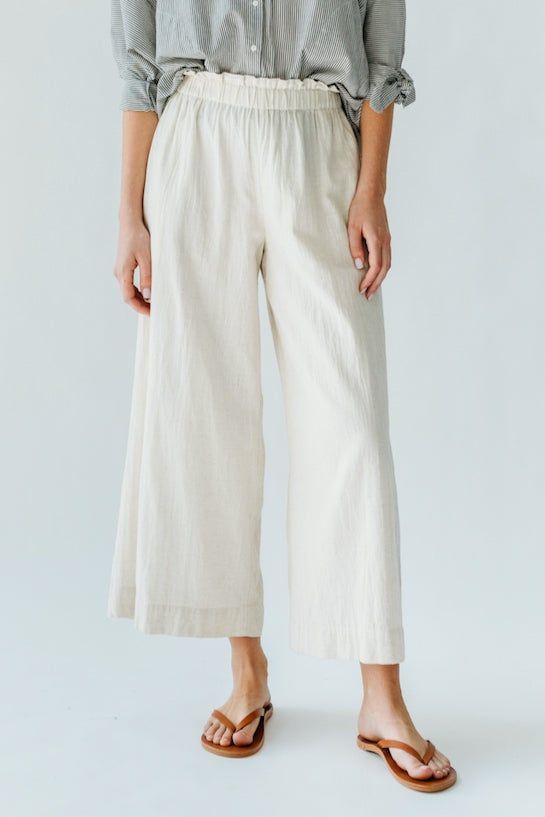 Mirth Beach Pant in Oatmeal