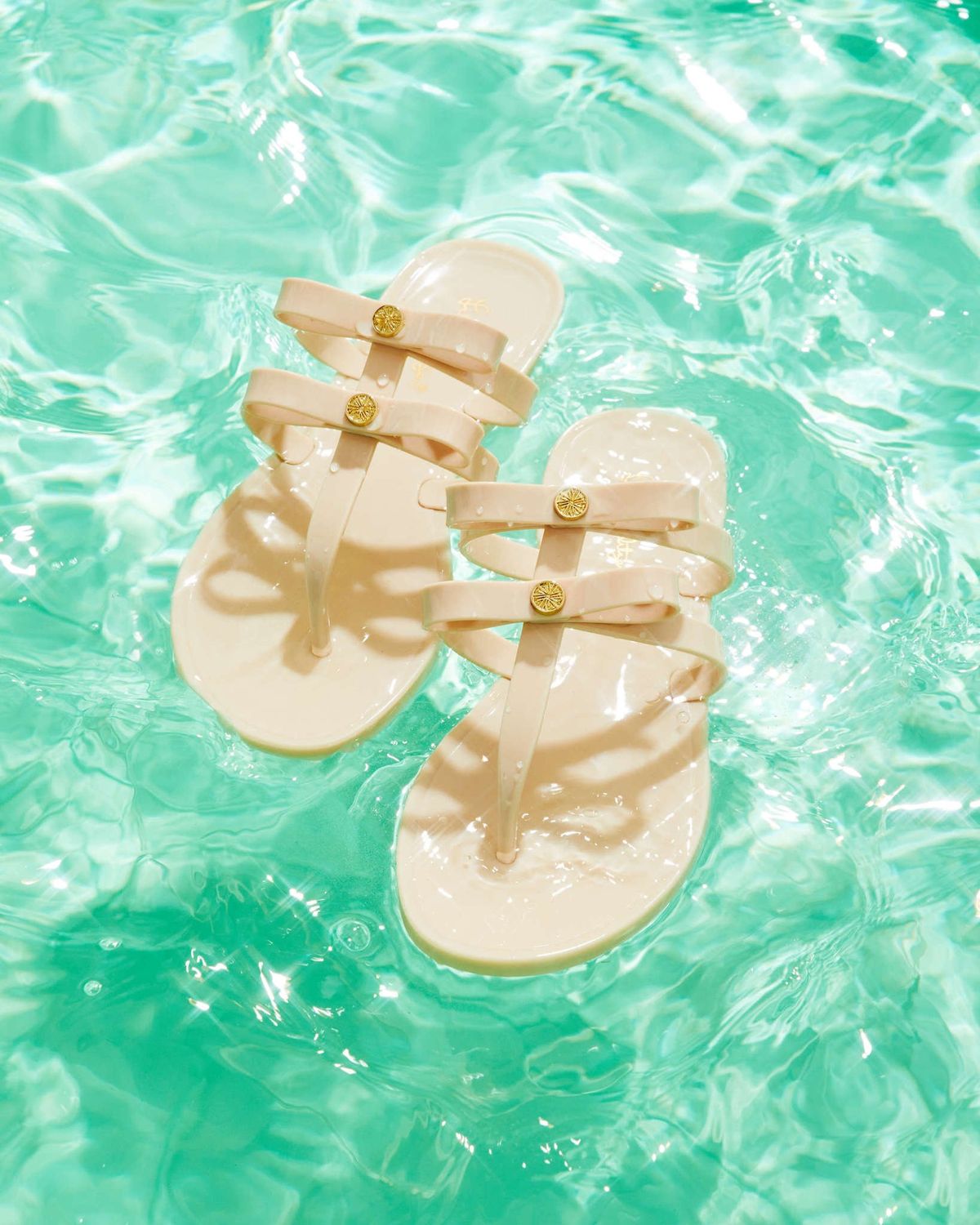 LILLY PULITZER HARLOW JELLY SANDAL NUDE