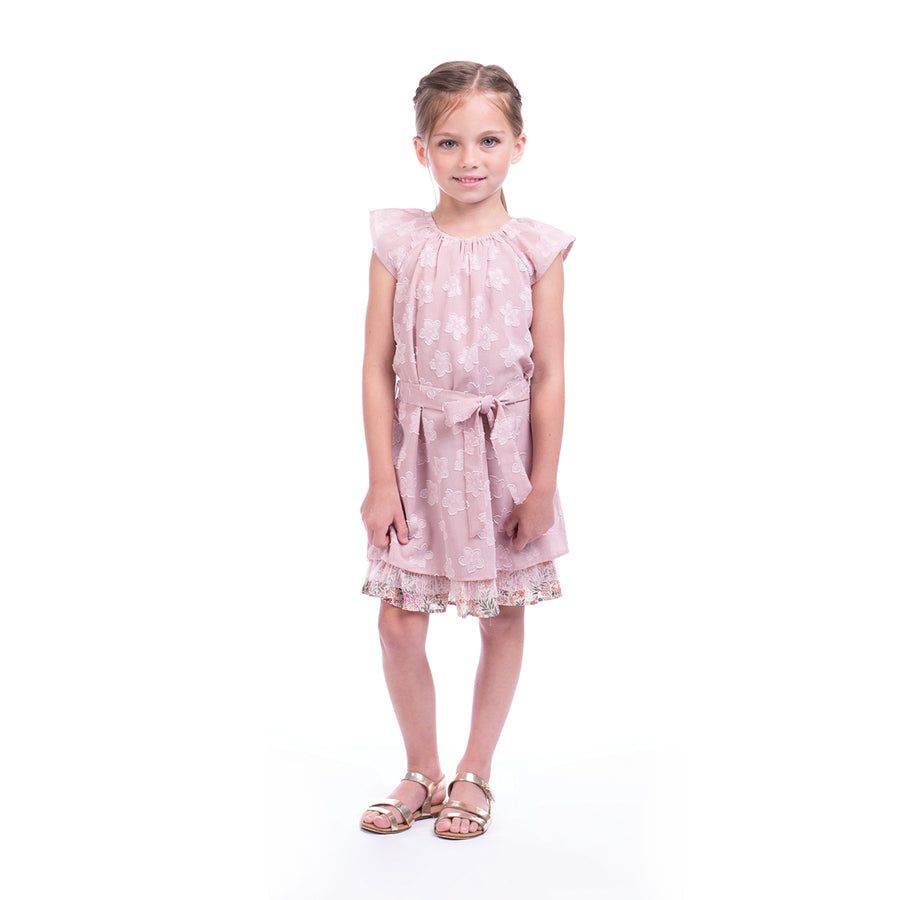 IMOGA JULIET CAMELIA  PLEATED DRESS