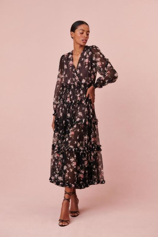 LOVE SHACK FANCY KAILO DRESS AURORA NIGHTS