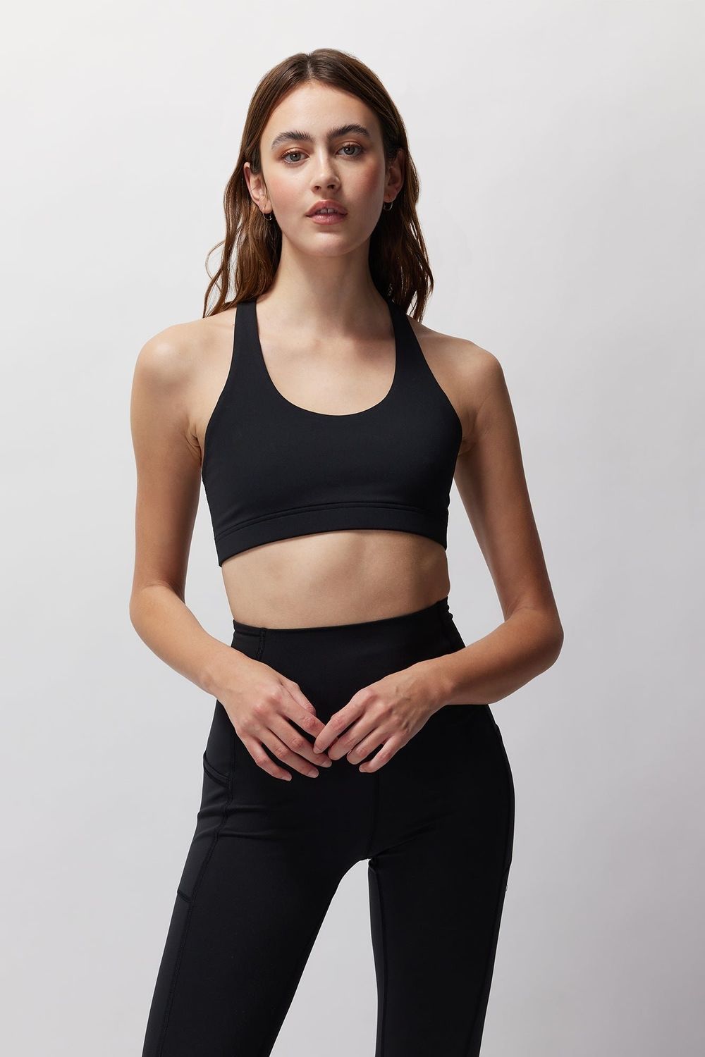 Spiritual Gangster black verve sports bra