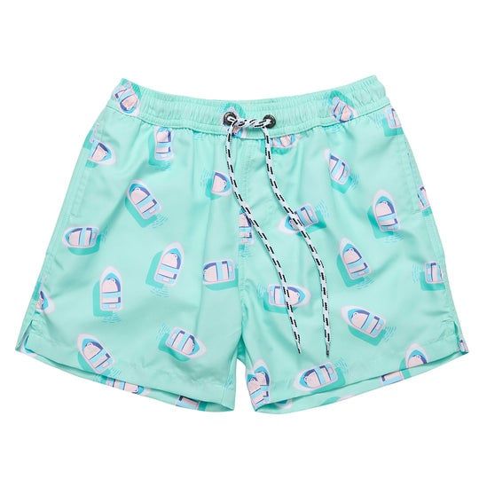 SNAPPER ROCK FLOAT YOUR BOAT SWIM SHORT BLUE
