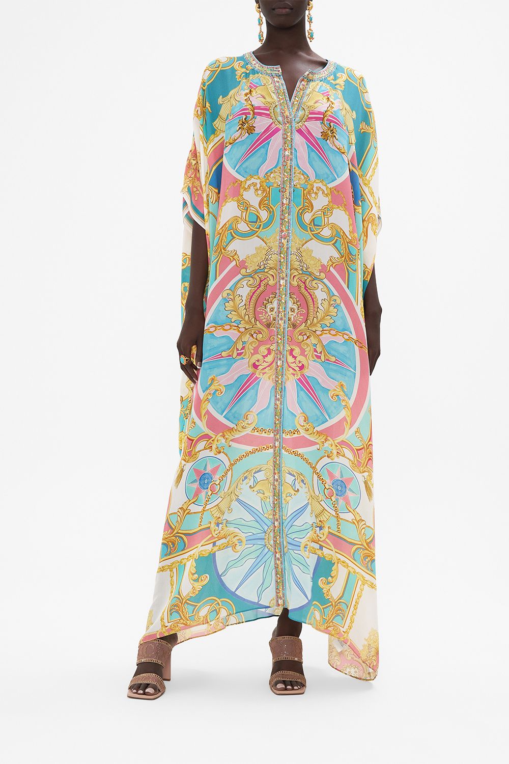 CAMILLA  BUTTON THROUGH BATWING KAFTAN SAIL AWAY WITH ME