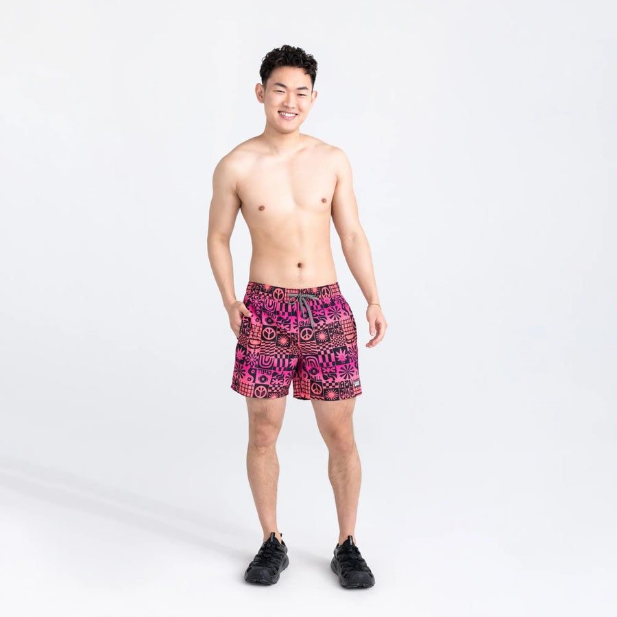 SAXX OH BUOY 2N1 5&quot;VOLLEY SWIM SHORT - LAZY DAYS