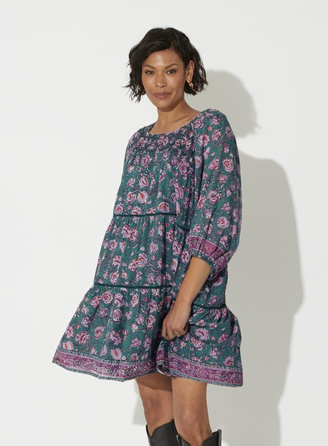 CLEOBELLA JESSA MINI DRESS JADE FLORAL