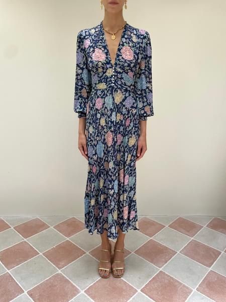 Rixo Trula Camellia Garden Navy