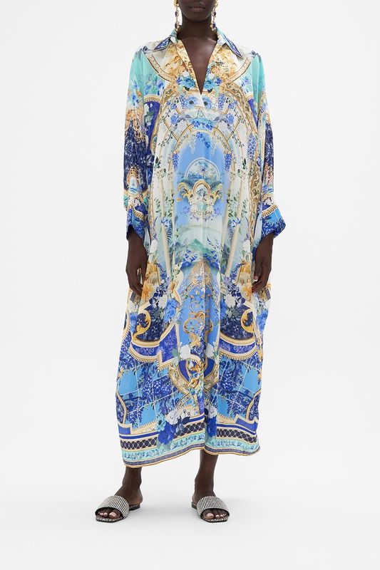 WING COLLAR KAFTAN FEELING FRESCO