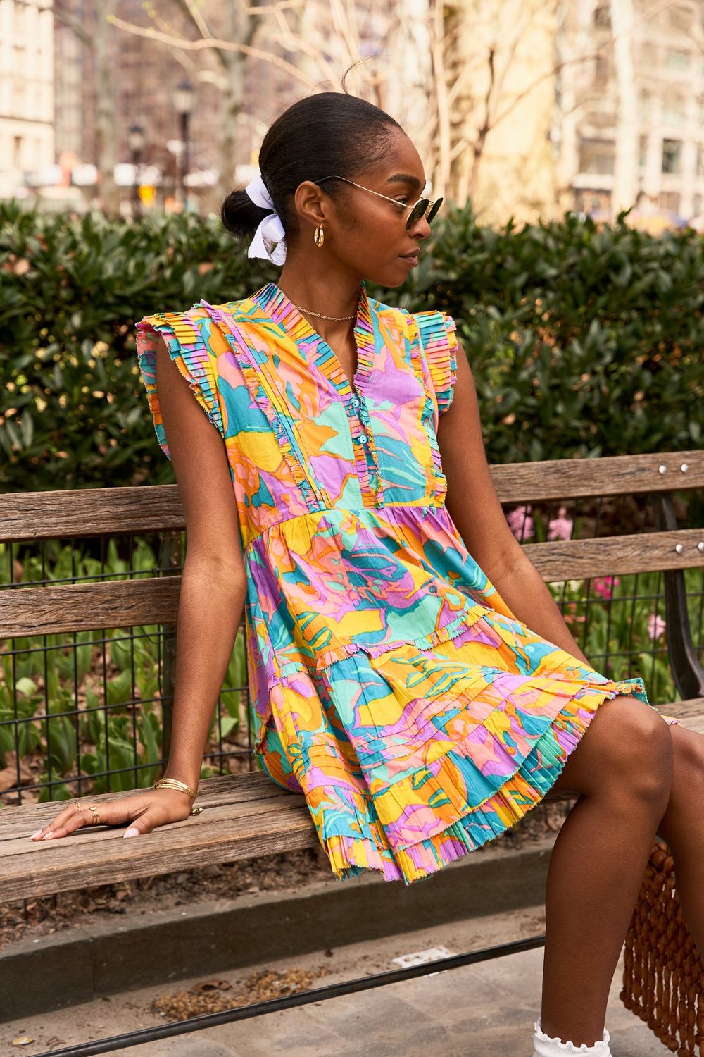 Love the Label Elana Dress Iris Print