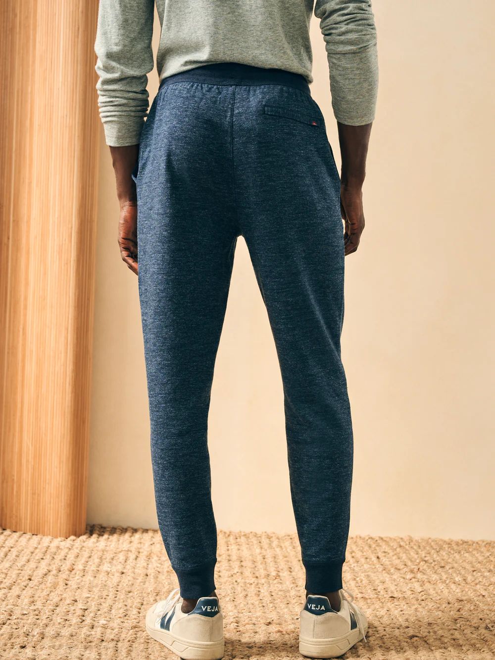 FAHERTY double knit sweatpant varsity navy heather