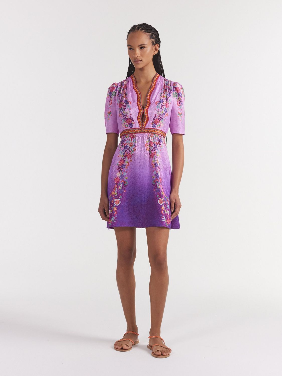 SALONI TABITHA DRESS ZINNIA GRADIENT