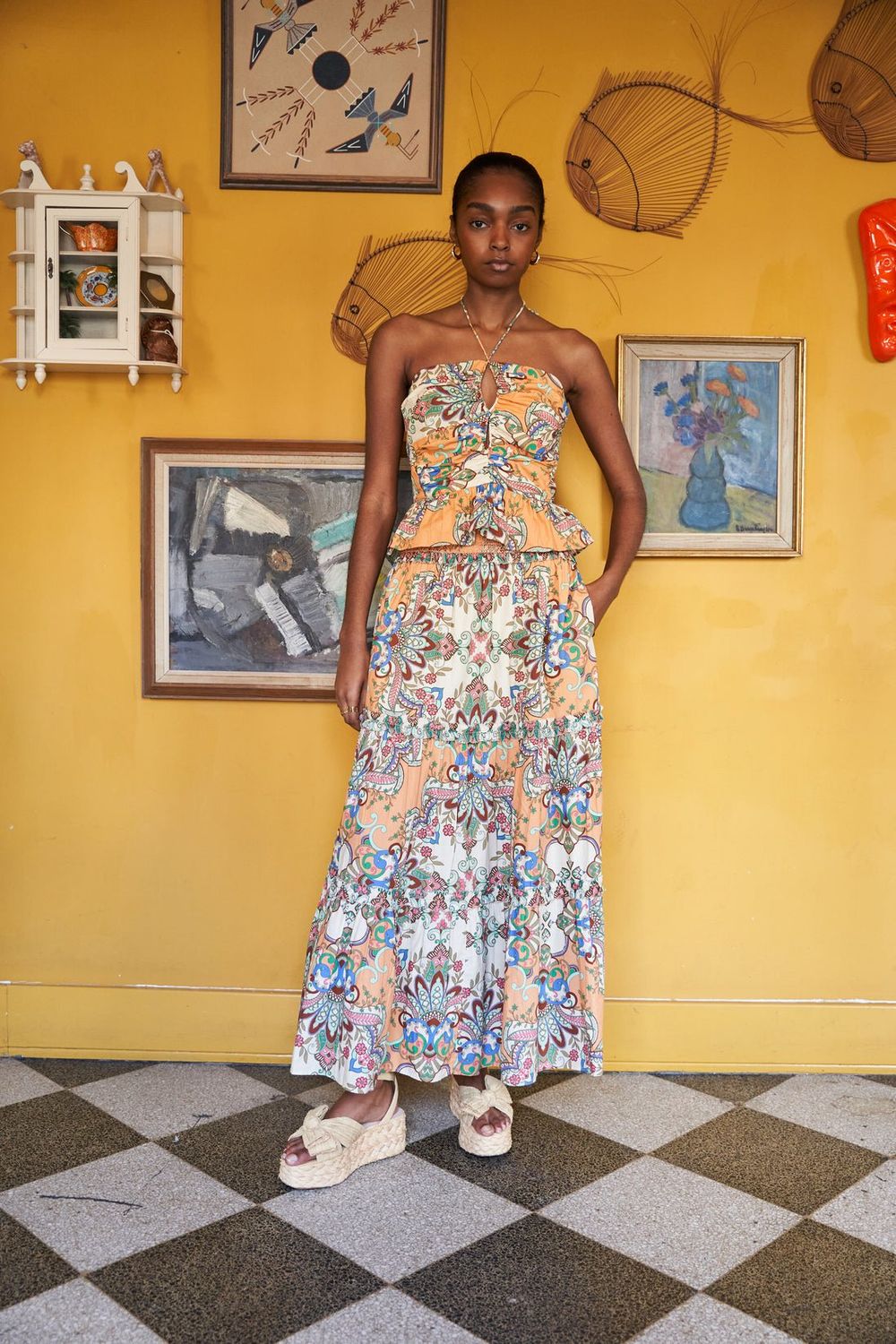 Love the Label Raquel Skirt Muskmelon Multi