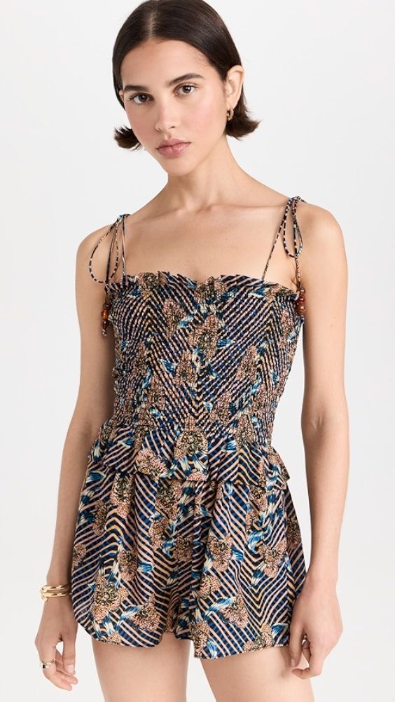 ULLA JOHNSON Alena Romper NOCTURNE