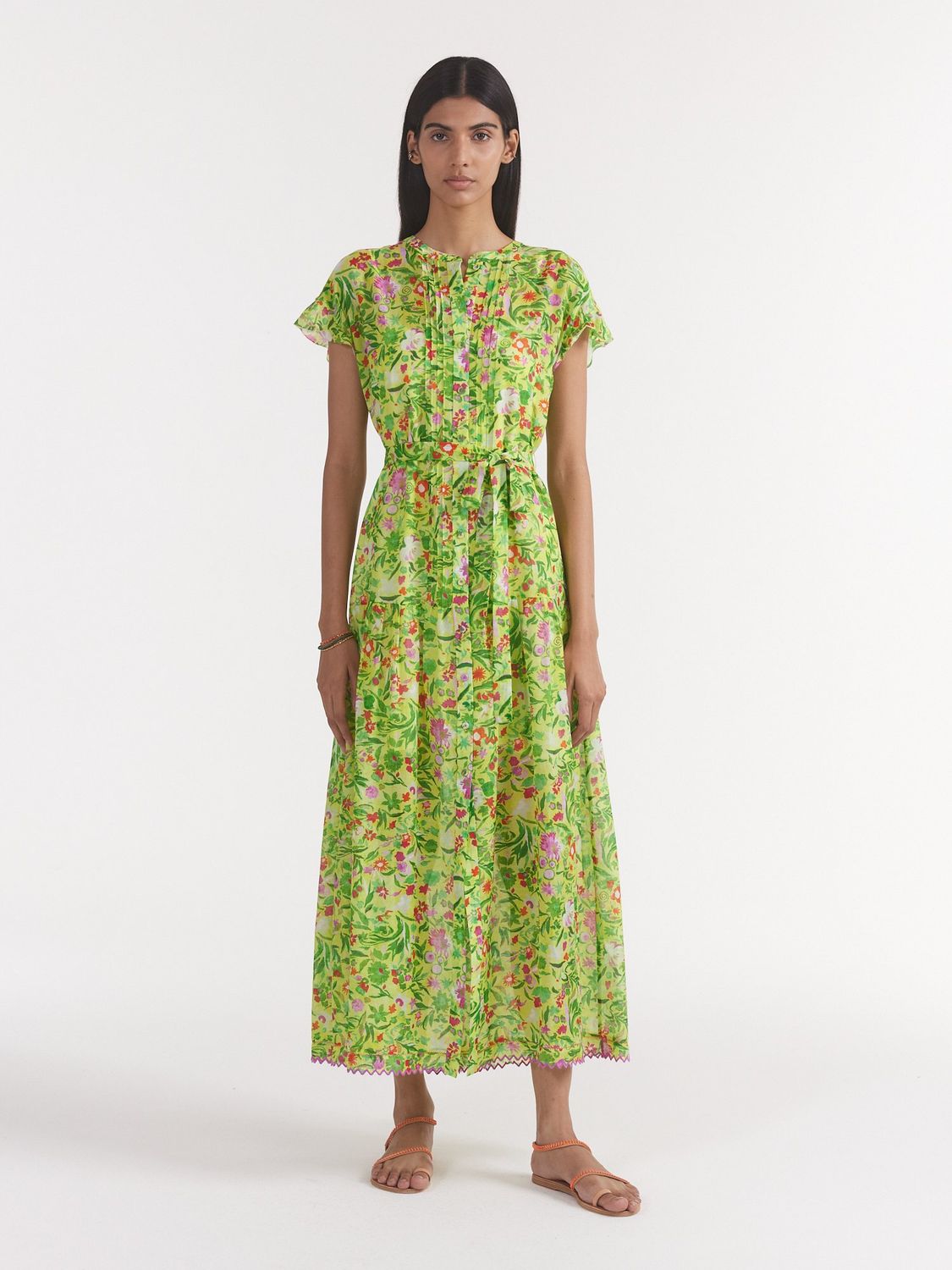 SALONI BETTIE-B DRESS BOUQUET LIME