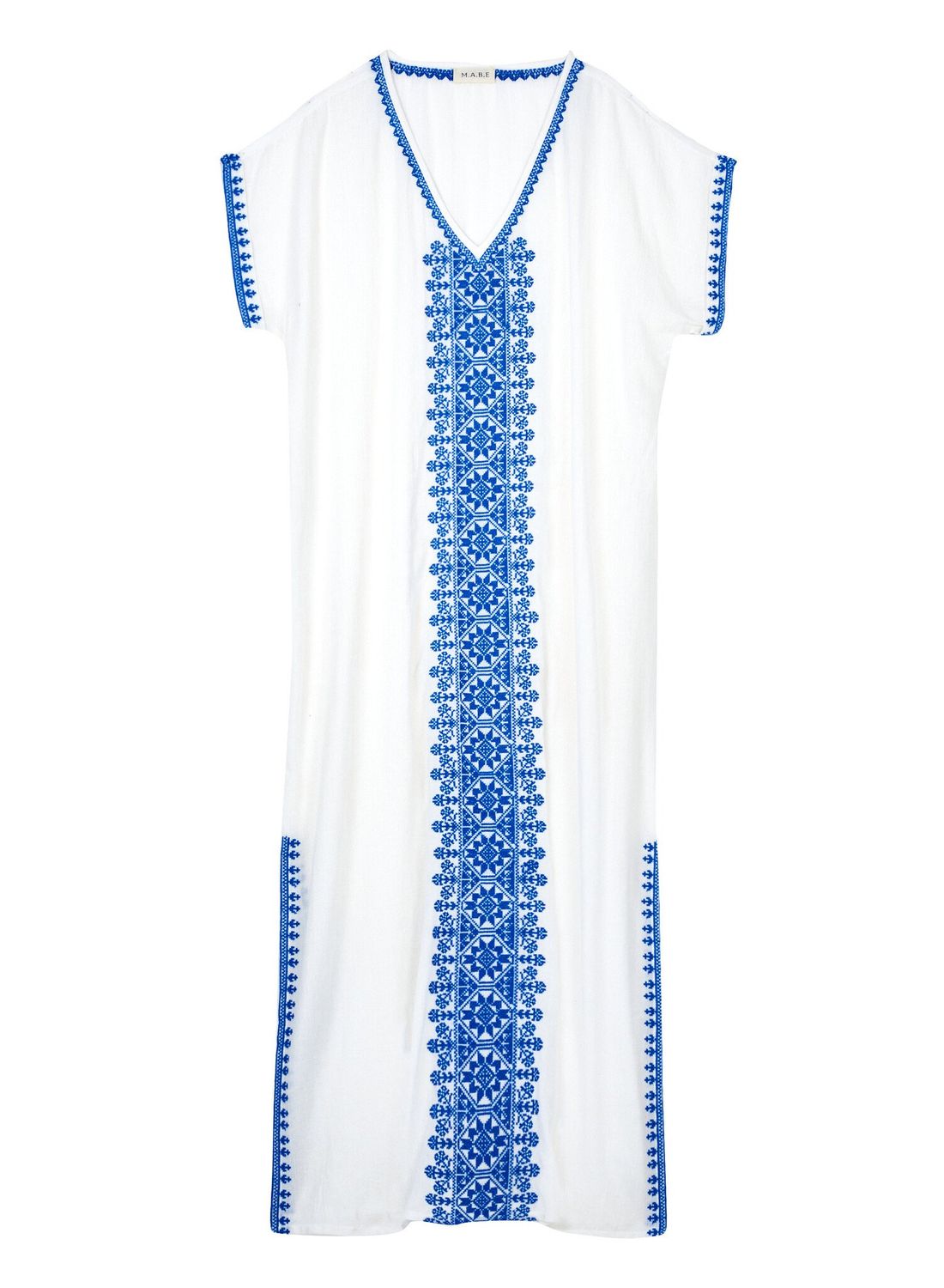 SERRA EMB KAFTAN BLUE
