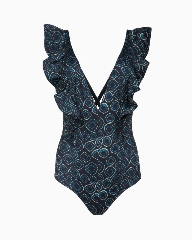 ULLA JOHNSON Evelina Maillot AQUAMARINE