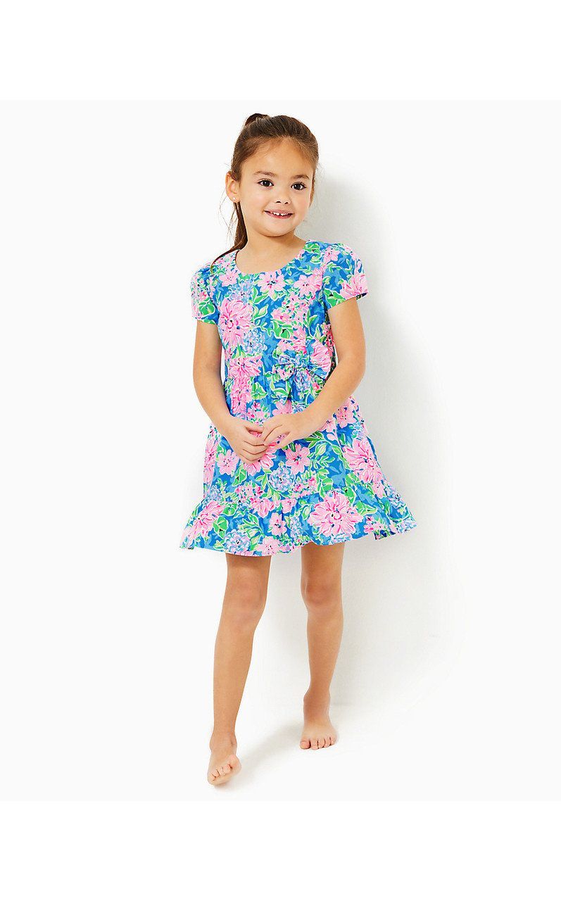 LILLY PULITZER ALEXANDRA DRESS MULTI SPRING IN YOUR STEP