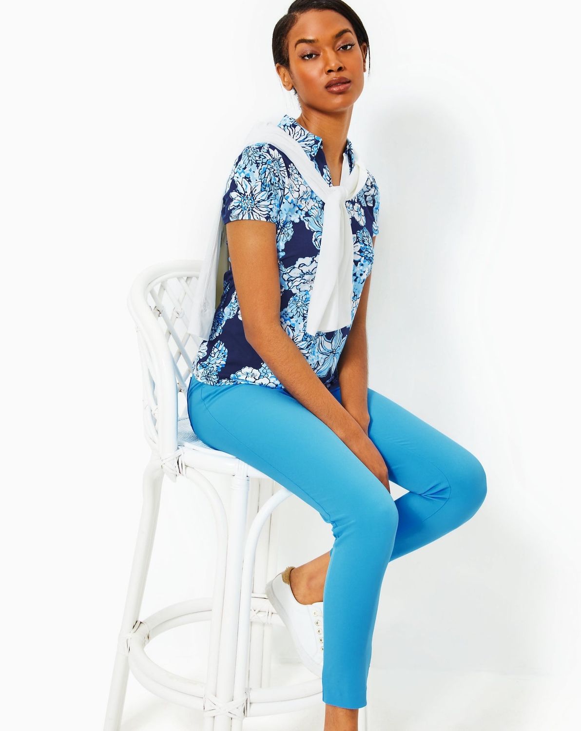 LILLY PULITZER CORSO PANT UPF 50+ LUNAR BLUE