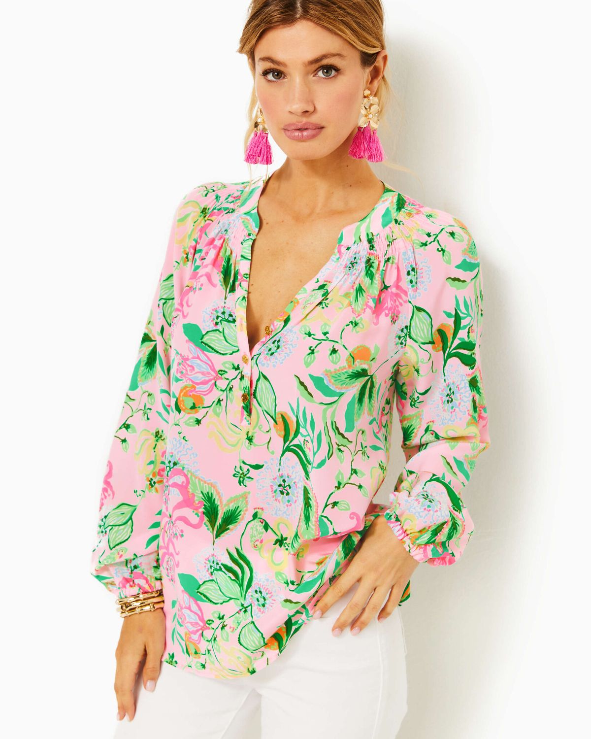 LILLY PULITZER ELSA TOP MULTI VIA AMORE SPRITZER
