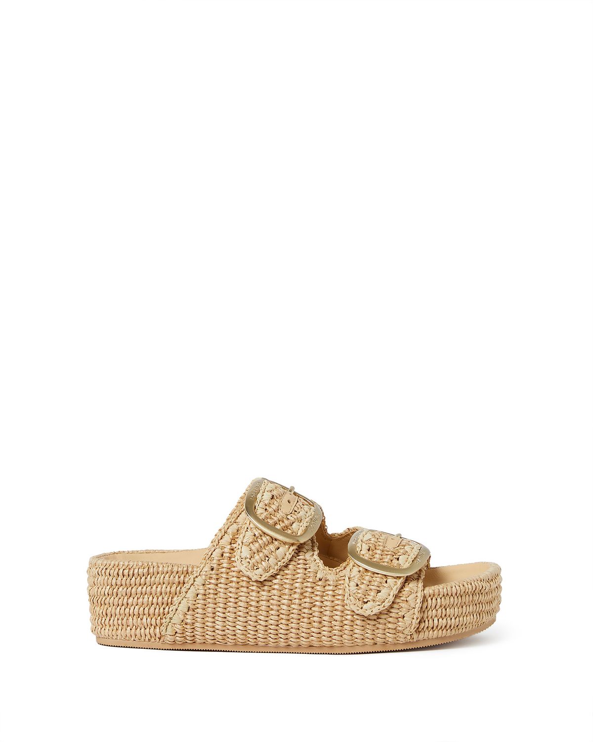 LOEFFLER RANDALL THEO TWO BAND SANDAL NATURAL