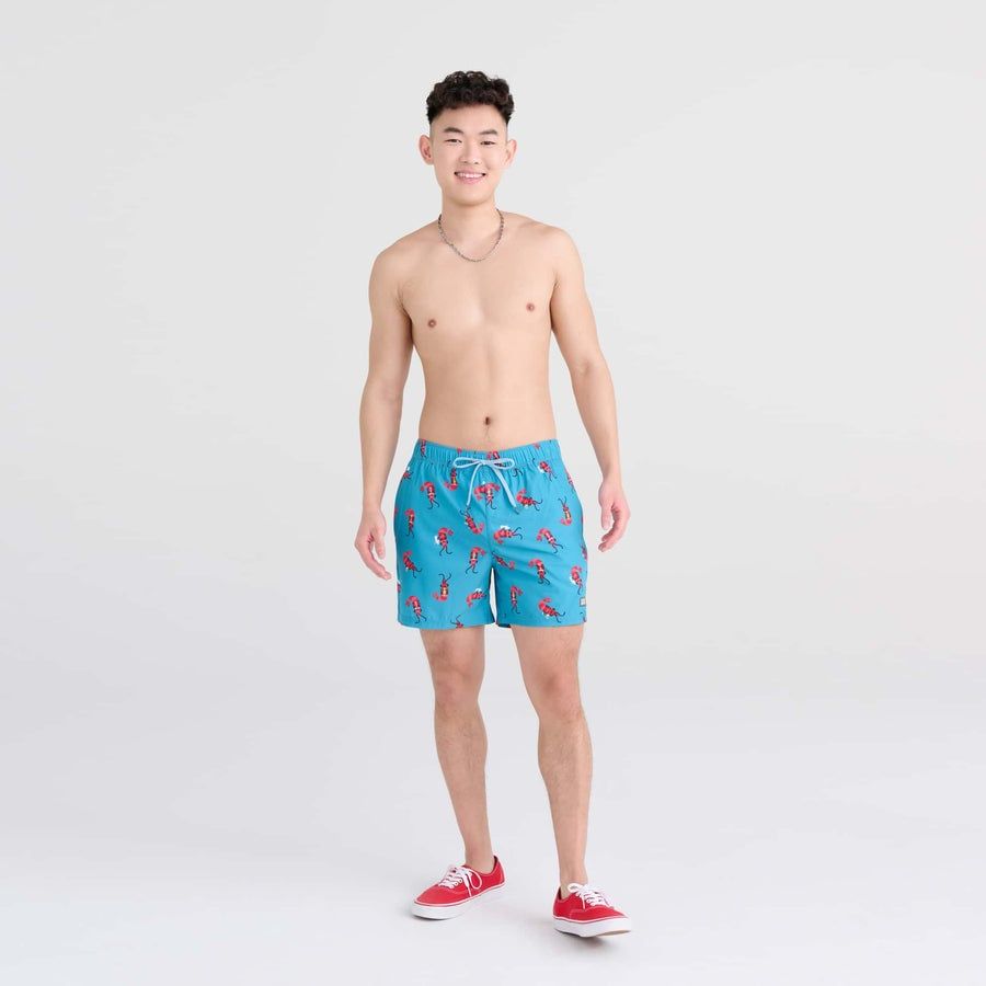 SAXX OH BUOY 2N1 5&quot;VOLLEY SWIM SHORT - SHRIMP COCKTAIL