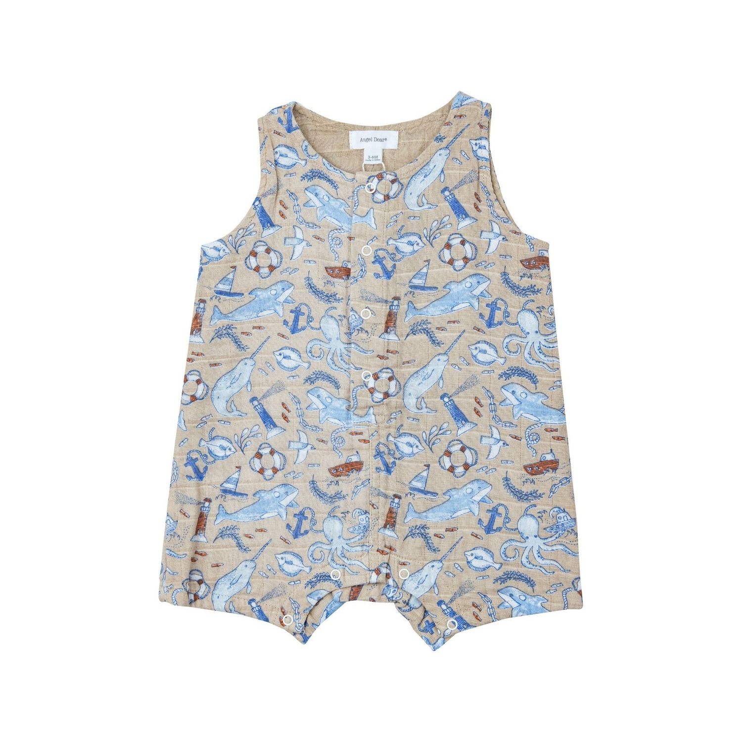 Angel Dear SB Nautical Notebook Shortie Romper