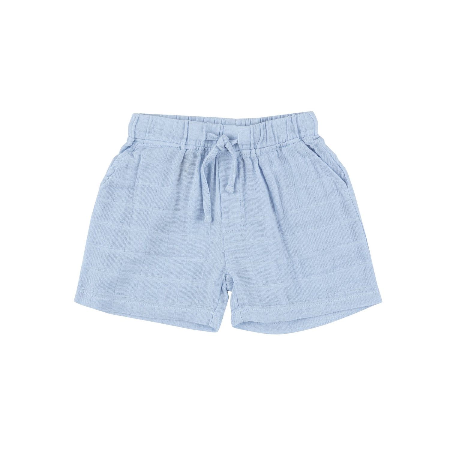 Angel Dear SB Dusty Blue Solid Muslin Muslin Short