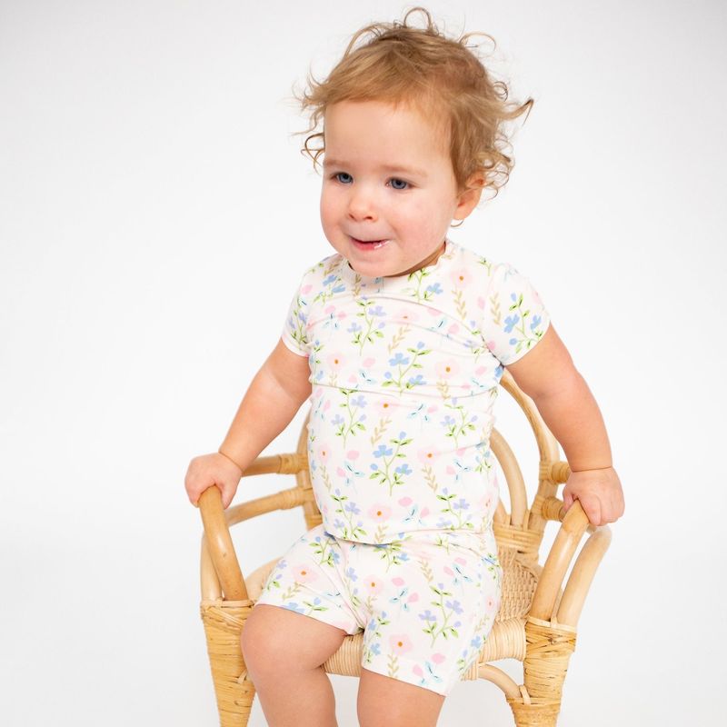 Angel Dear SB Simple Pretty Floral Short Lounge Wear Set