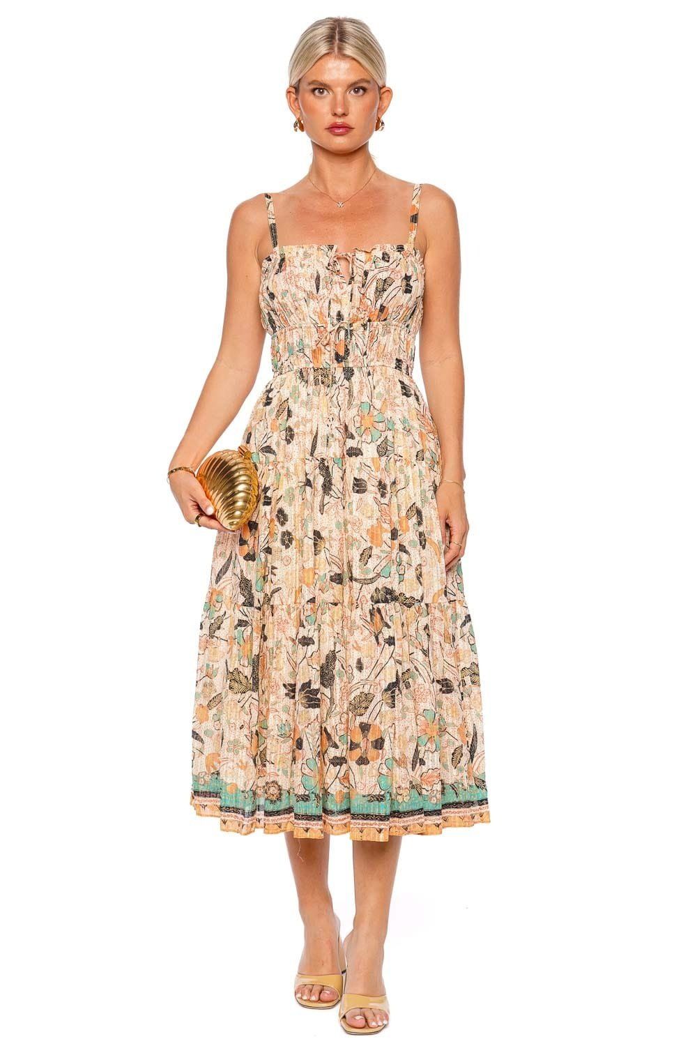 ULLA JOHNSON Samar Dress PEARL FLORA