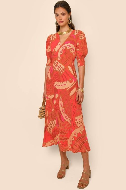 Rixo Zadie Butterfly Pink