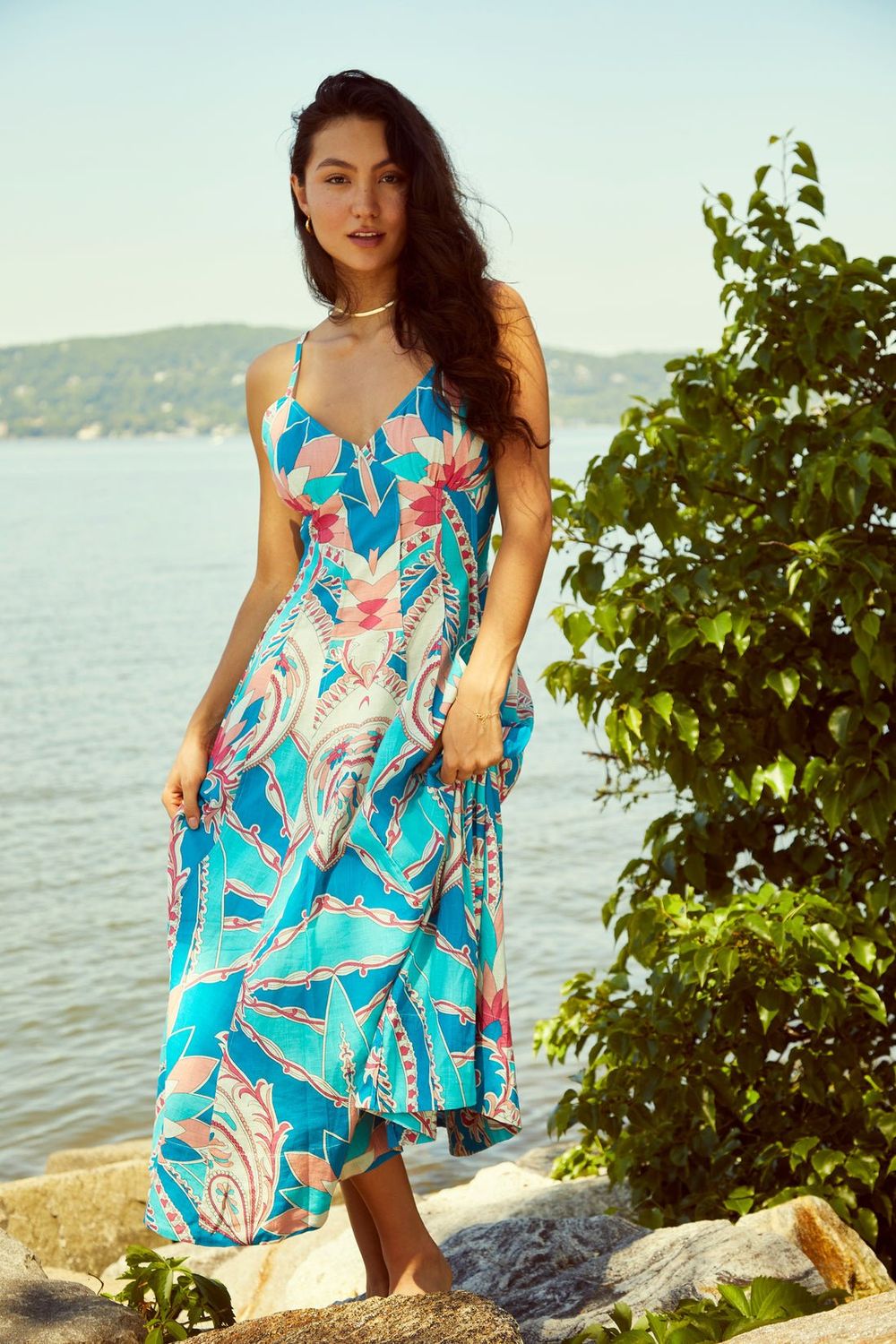 Love the Label Chloe Midi Dress Bennett Print