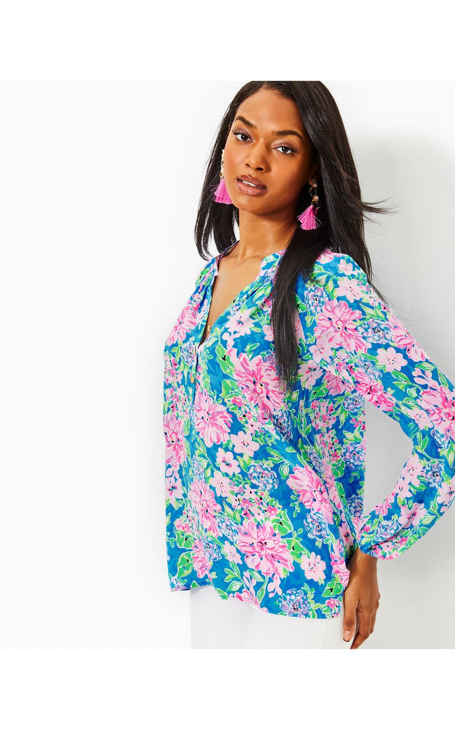 LILLY PULITZER ELSA TOP MULTI SPRING IN YOUR STEP