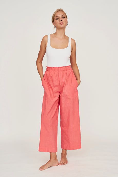 Mirth mirth pant in coral