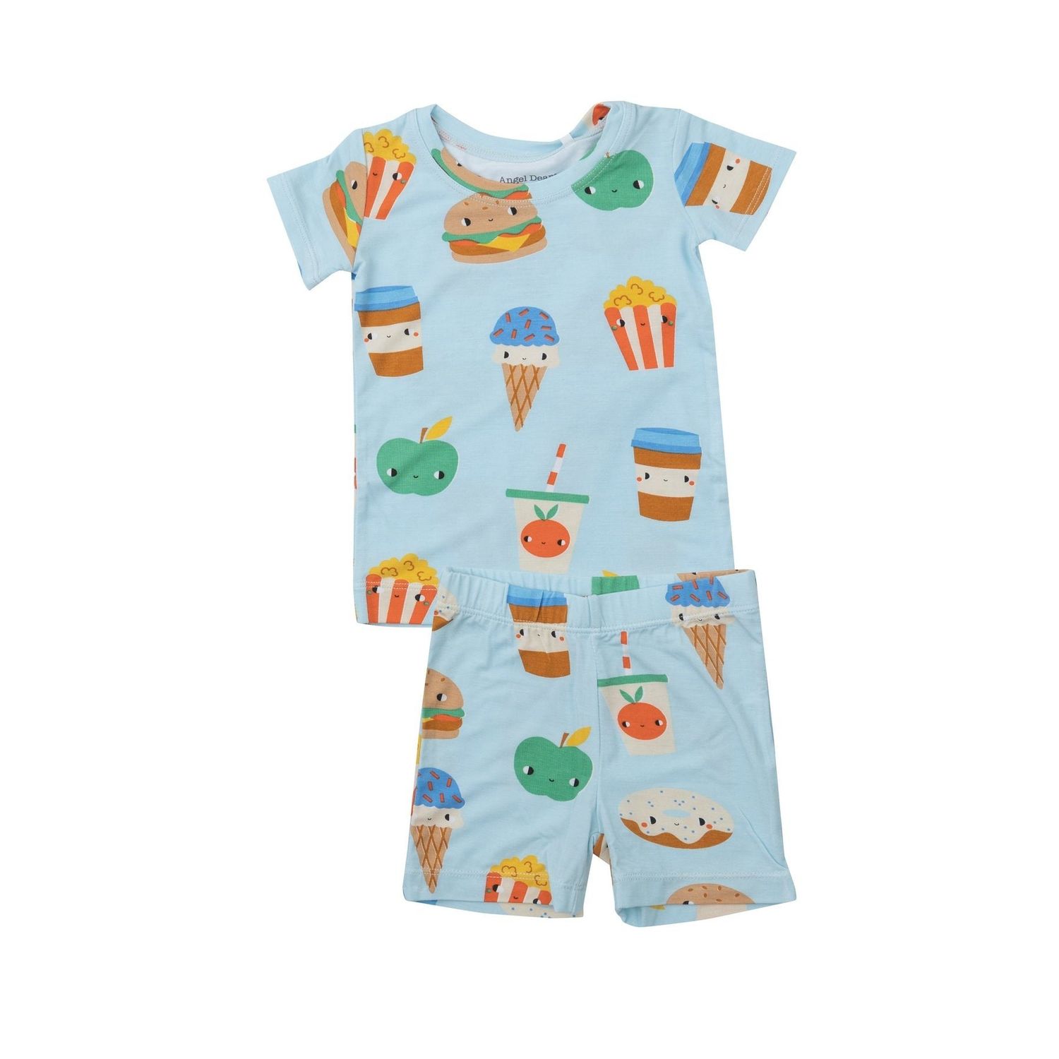 Angel  Dear SB Send Snacks Blue Short LoungeWear Set