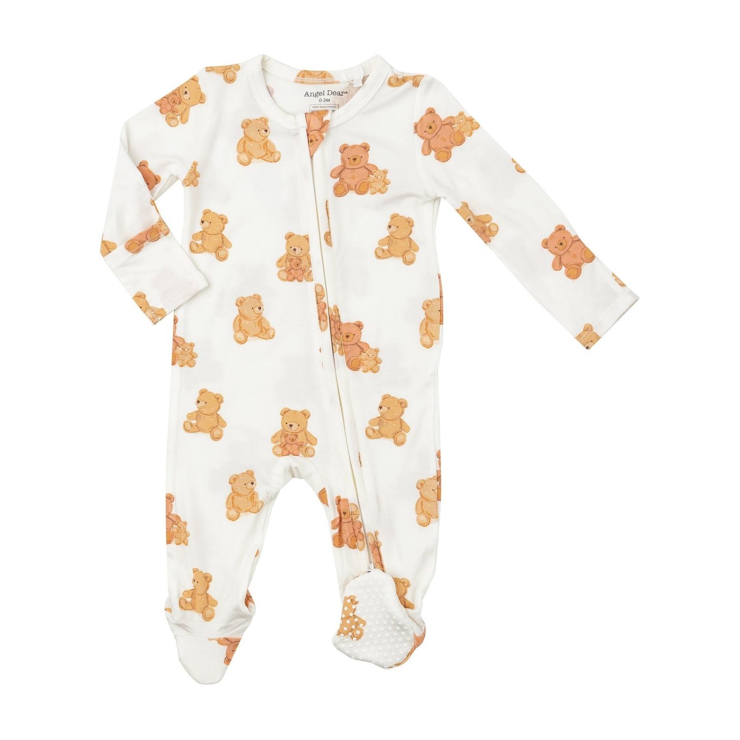Angel Dear SB Teddy Bears 2 Way Zipper Footie