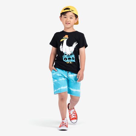 Appaman graphic short sleeve tee - cool seagull black