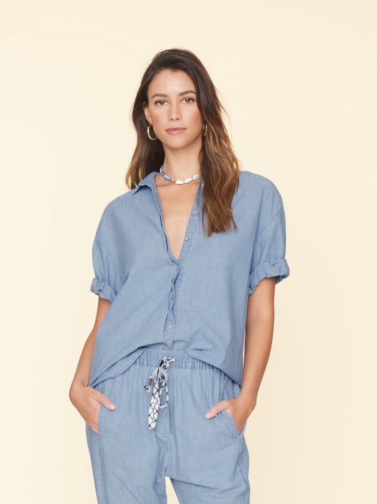 Xirena Channing Shirt Dusty Blue