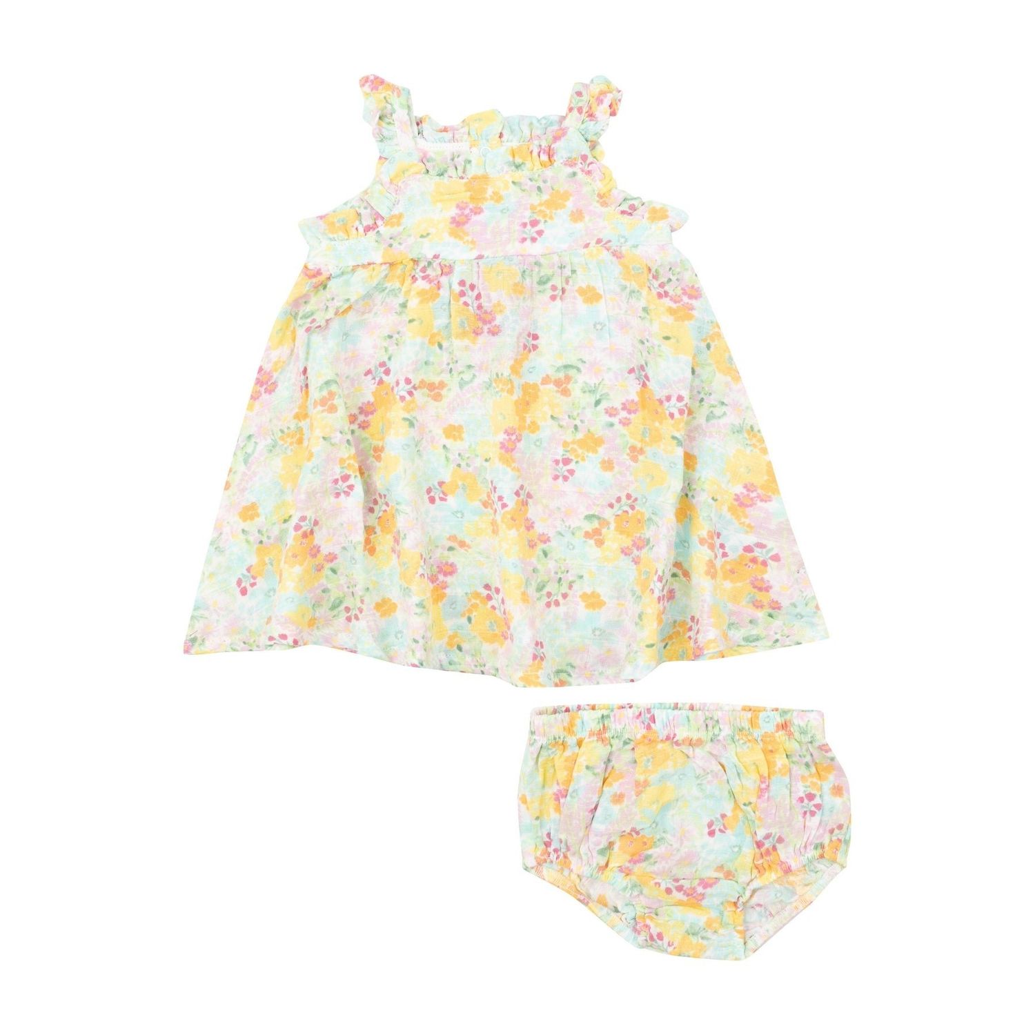 Angel Dear SB Spring Meadow Paperbag Ruffle Sundress + DC
