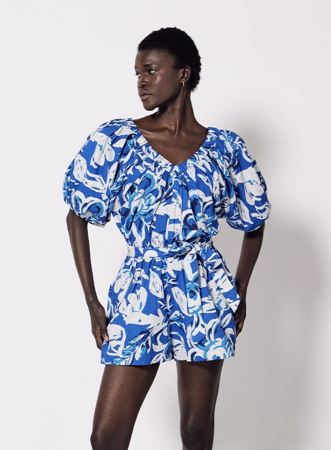 CLEOBELLA THALIA ROMPER AZURE PRINT