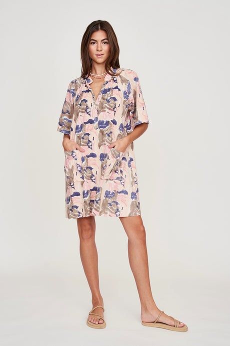 MIRTH faro short dress in reef in shortcake reef in shortcake
