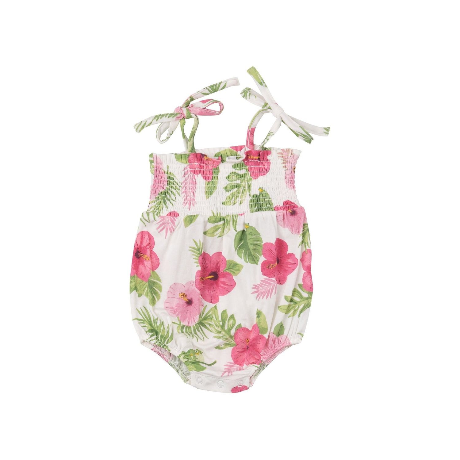 Angel Dear SB Hibiscus Tie Strap Smocked Bubble