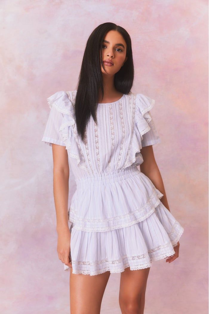 LOVE SHACK FANCY NATASHA DRESS VINTAGE VOYAGE