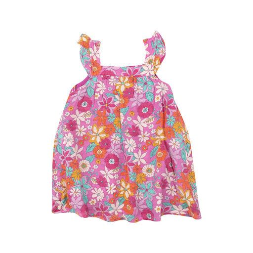 Angel Dear TROPICAL RETRO FLORAL SUNDRESS