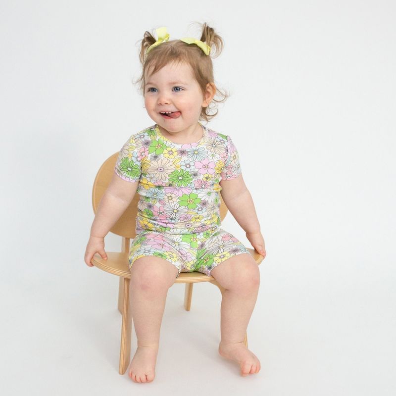 Angel Dear SB Mixed RetroFloral Short LoungeWear Set
