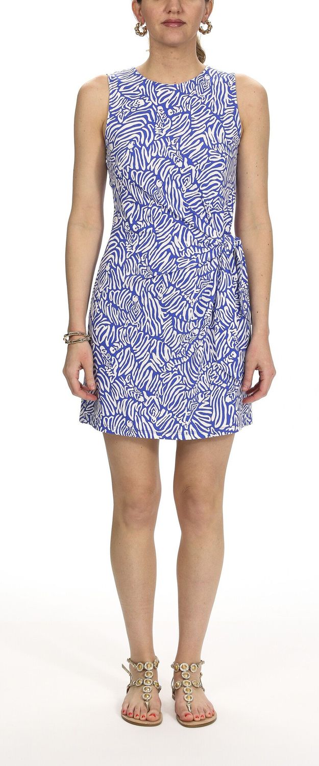 LILLY PULITZER BRYSON SLEEVELESS DRESS MARTINIQUE BLUE ZEE BEBE