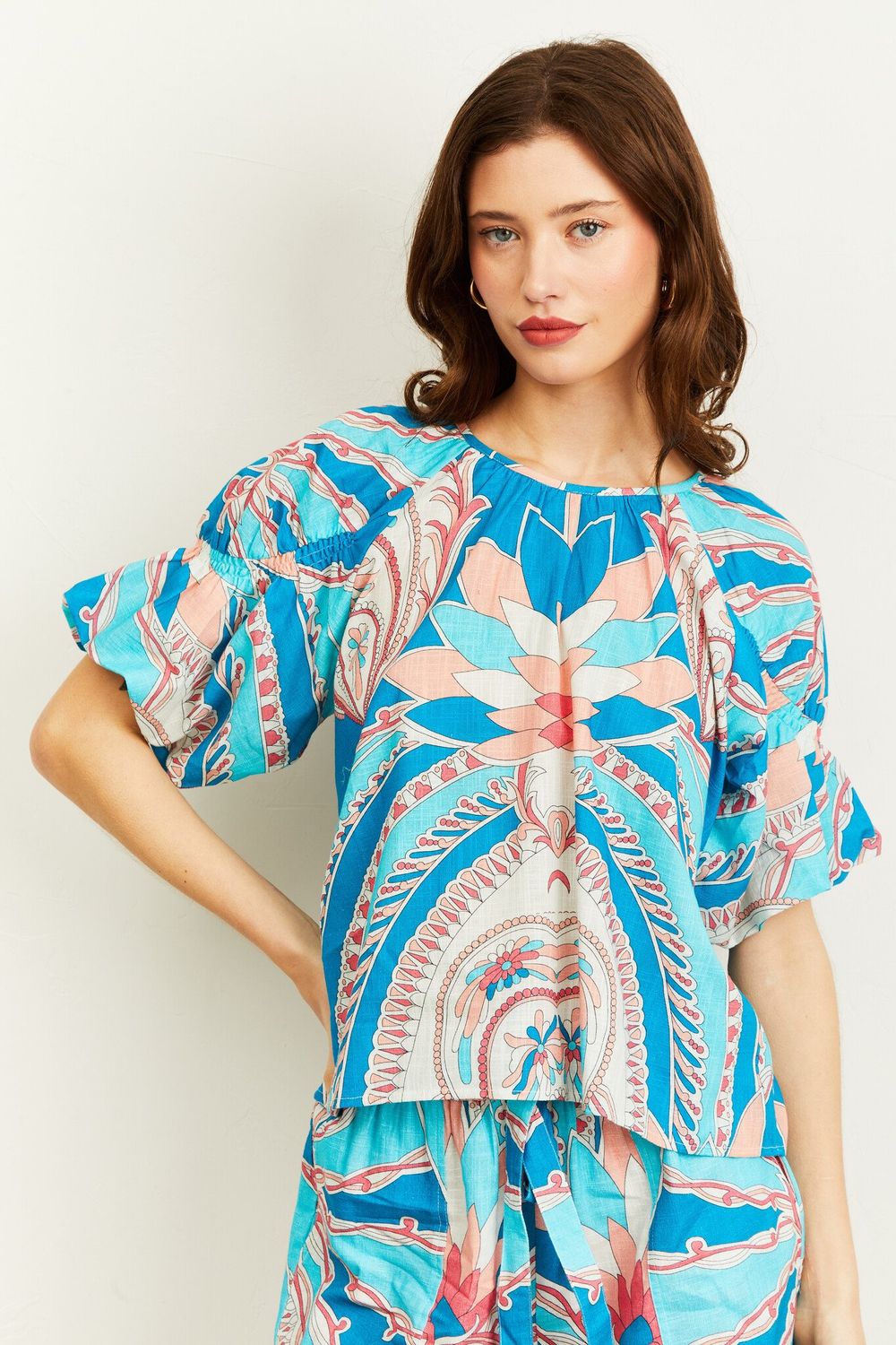 Love the Label Maeve Top Bennett Print