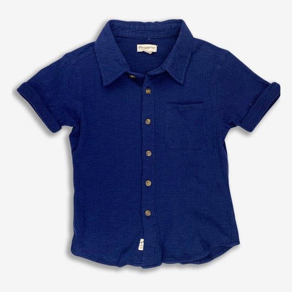 Appaman beach shirt navy blue